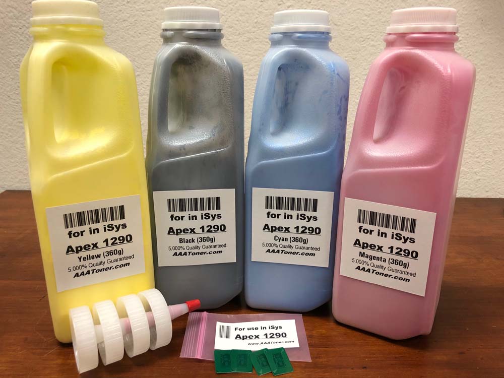 Toner Refill for use in iSys Apex 1290 label