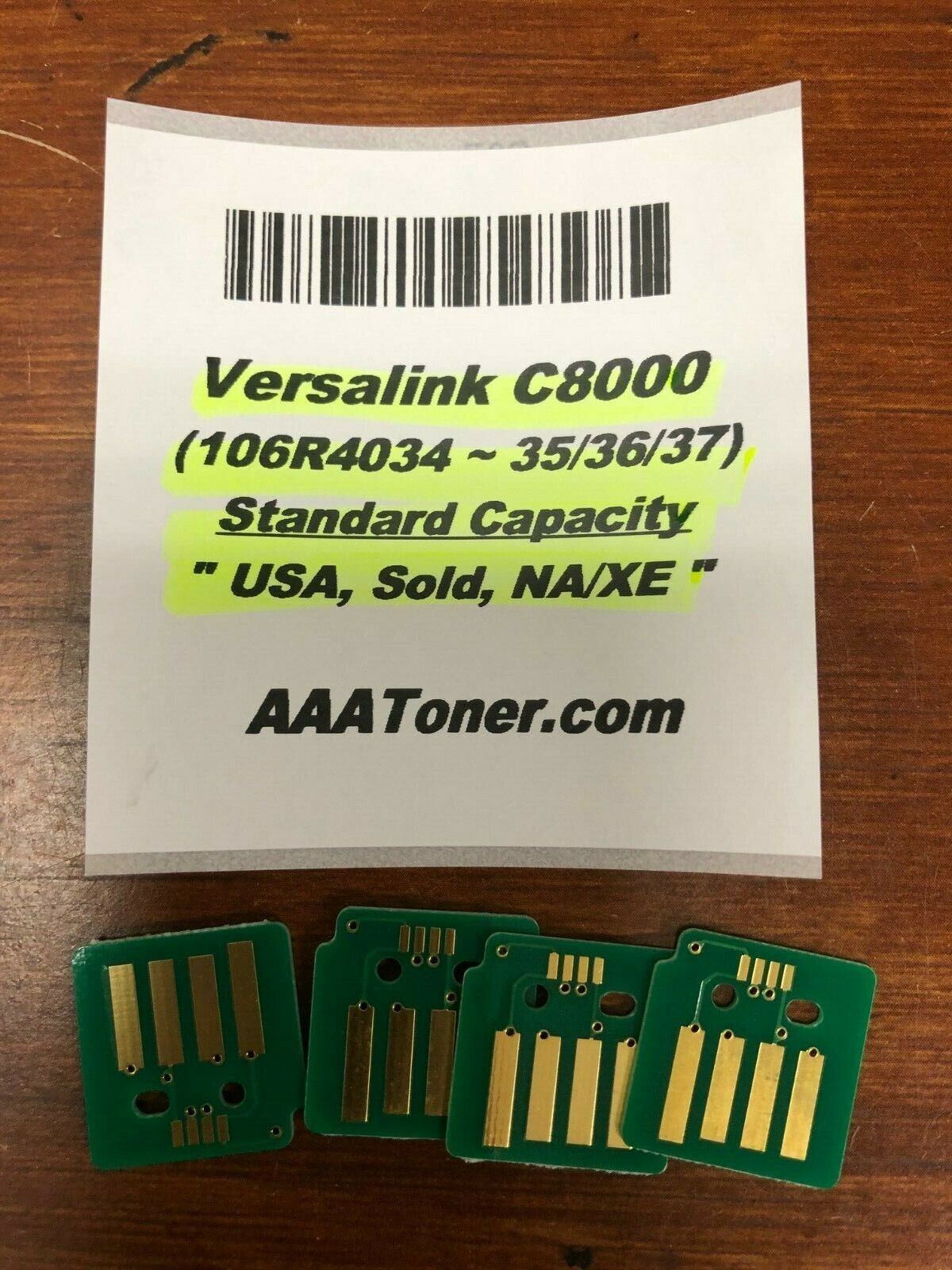 Standard Capacity Toner Chip (4034 - 35/36/37) for Xerox VersaLink C8000 Color Printer (USA, SOLD)