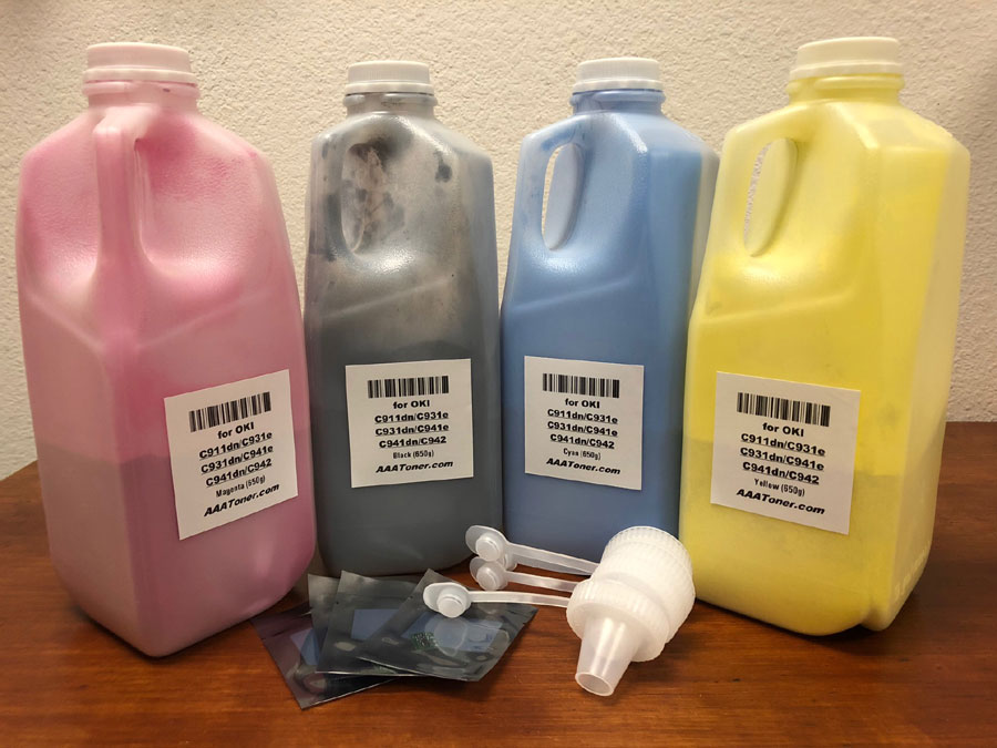 Toner Refill for OKI C900 series, C911, C931, C941, C942
