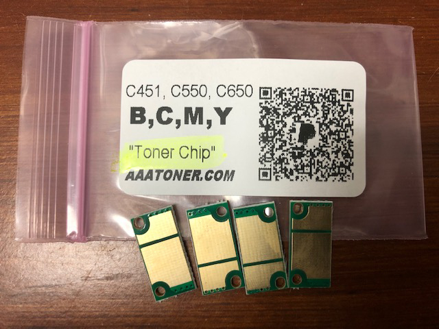 Toner Chip for Konica Minolta bizhub C451, C550, C650 (TN411, TN611)
