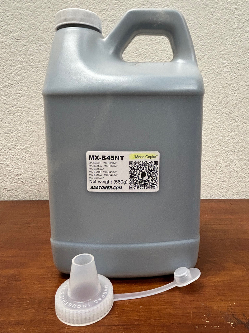 FOREVER Refillable Toner Refill for Sharp MX-B350P, MX-B350W, MX-B376W, MX-B450P, MX-B450W, MX-B476W, MX-B355W, MX-B355WZ, MX-B455W, MX-455WZ (MX-B35NT, MX-B45NT) REFILL ONLY