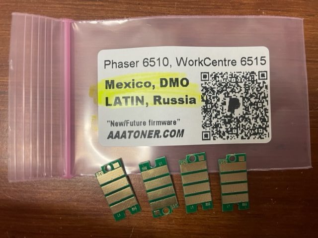 Toner Chips for Xerox Phaser 6510, WorkCentre 6515 (Mexico, LATIN, Russia, DMO)