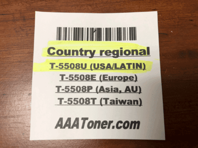 Toner Chip for Toshiba e-Studio 5508A, 6508A, 7508A, 8508A (T-5508U) - Image 2