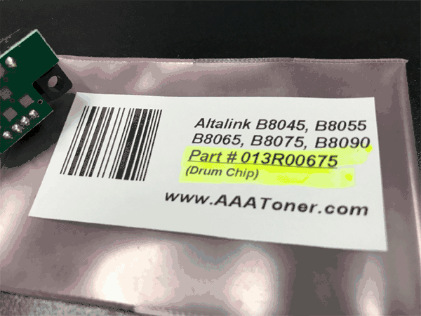 013R00675 Drum Chip for Xerox AltaLink B8045, B8055, B8065, B8075, B8090 (Print Cartridge)