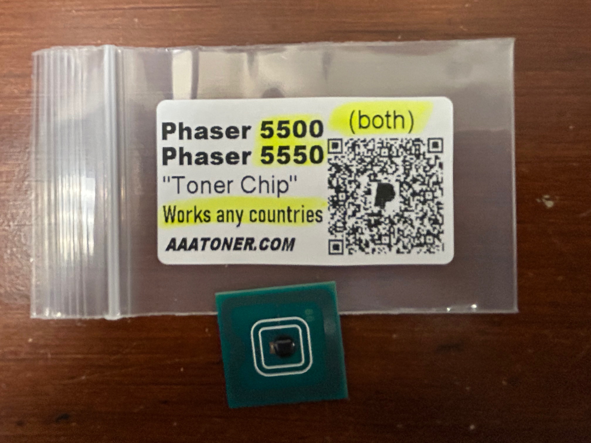 Toner Chip for Xerox Phaser 5500, 5500B, 5500DN, 5500DT, 5500DX, 5500N