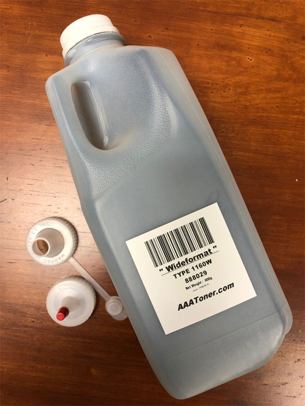 (800g) Refill Toner for Ricoh Aficio 888029 (Type 1160W, 821021) 240W, 480W, Type MP W5100, W7140 Wide Format Printer