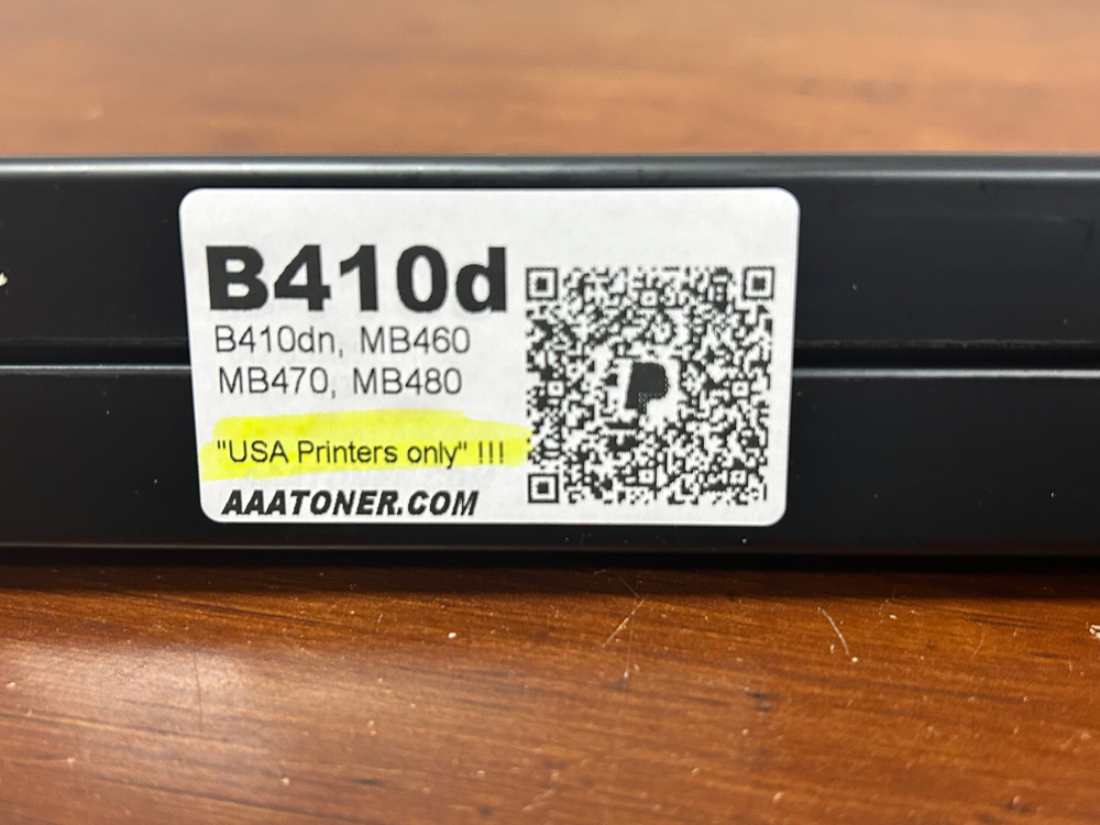 MICR (43979101) Remanufactured Toner Cartridge for OKI B410, B420, B430, B440, MB460, MB470, MB480 (3.5k) Check Printing - Image 2