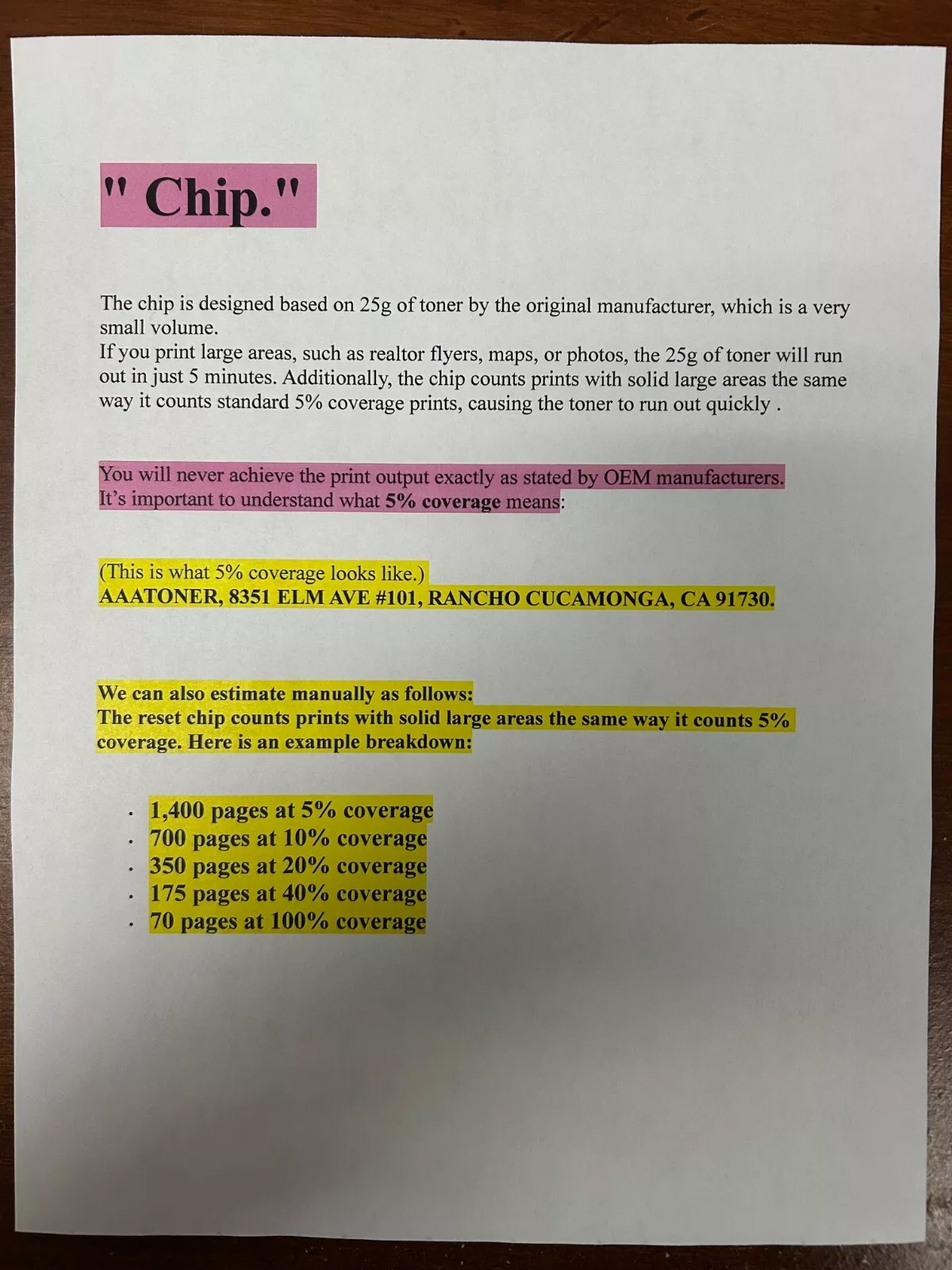 Toner Chip for Xerox Phaser 6000, 6010 Workcentre 6015 (USA) - Image 3