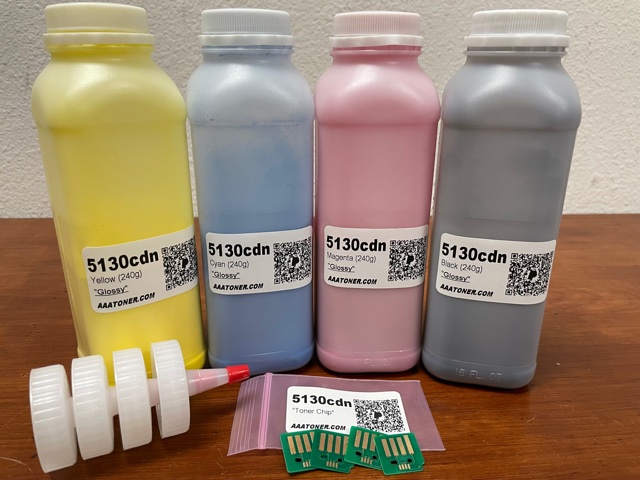 High Yield Toner Refill for Dell 5130cdn Color laser printer