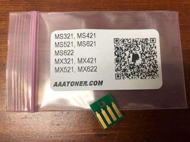 56F1H00 High Yield Toner Chip for Lexmark MS321, MS421, MS521, MS621, MS622, MX321, MX421, MX521, MX622 (15k)