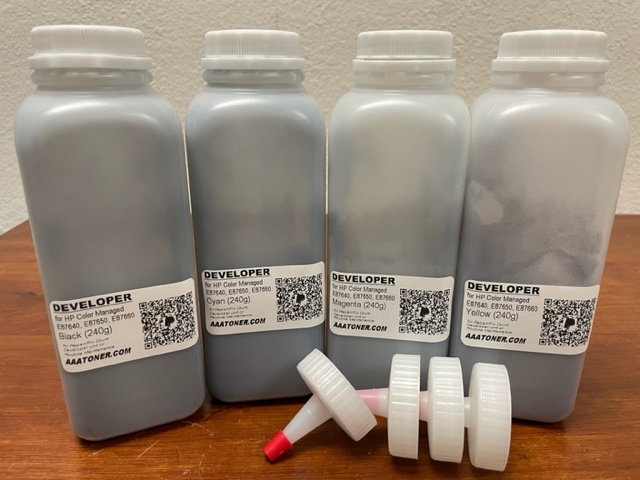 Developer Refill for HP E87640, E87650, E87660 Printer (Developer Unit Repair/ Maintenance / FIX)