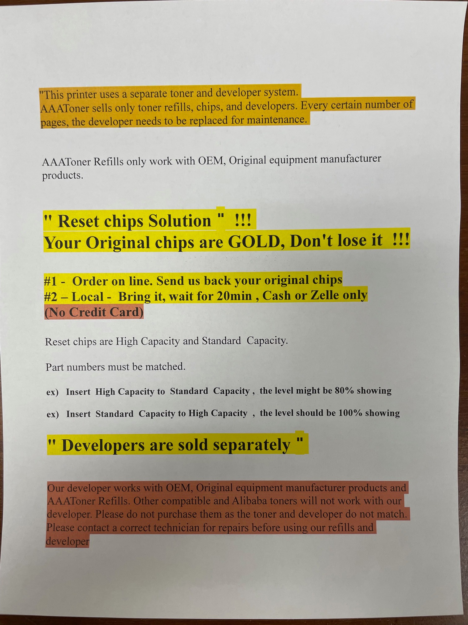 Toner Reset Chips for OKI ES9465, OKI ES9475 multifunction printer (" Required your old chip ") - Image 3