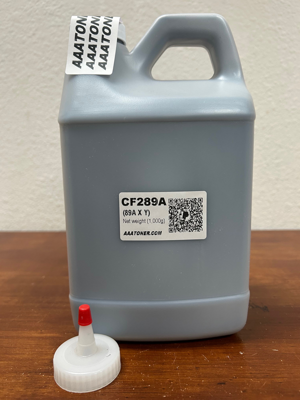 (1,000g) Bulk Refill Toner for HP CF289A, CF289X, CF289Y (89A, 89X, 89Y), LaserJet Enterprise, Managed M528, M507, E52645c, E52645dn