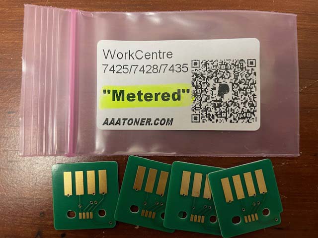 Toner Chip for Xerox WorkCentre 7425, 7428, 7435 (Metered) !!!