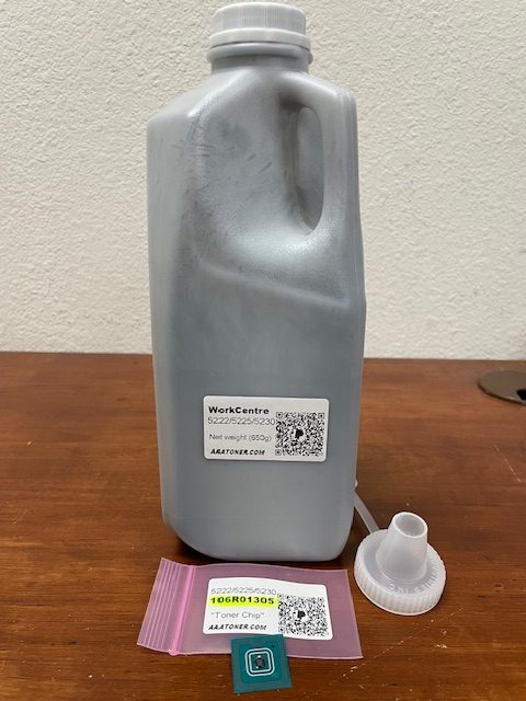 (650g) Toner Refill for Xerox WorkCentre 5222, 5225, 5230 + Chip - Image 4