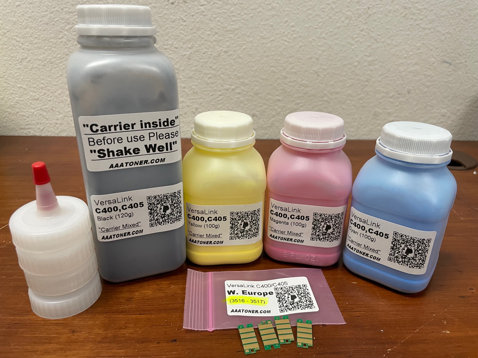 Toner Refill for Xerox VersaLink C400, C400DN, VersaLink C405, C405DN (W. Europe)