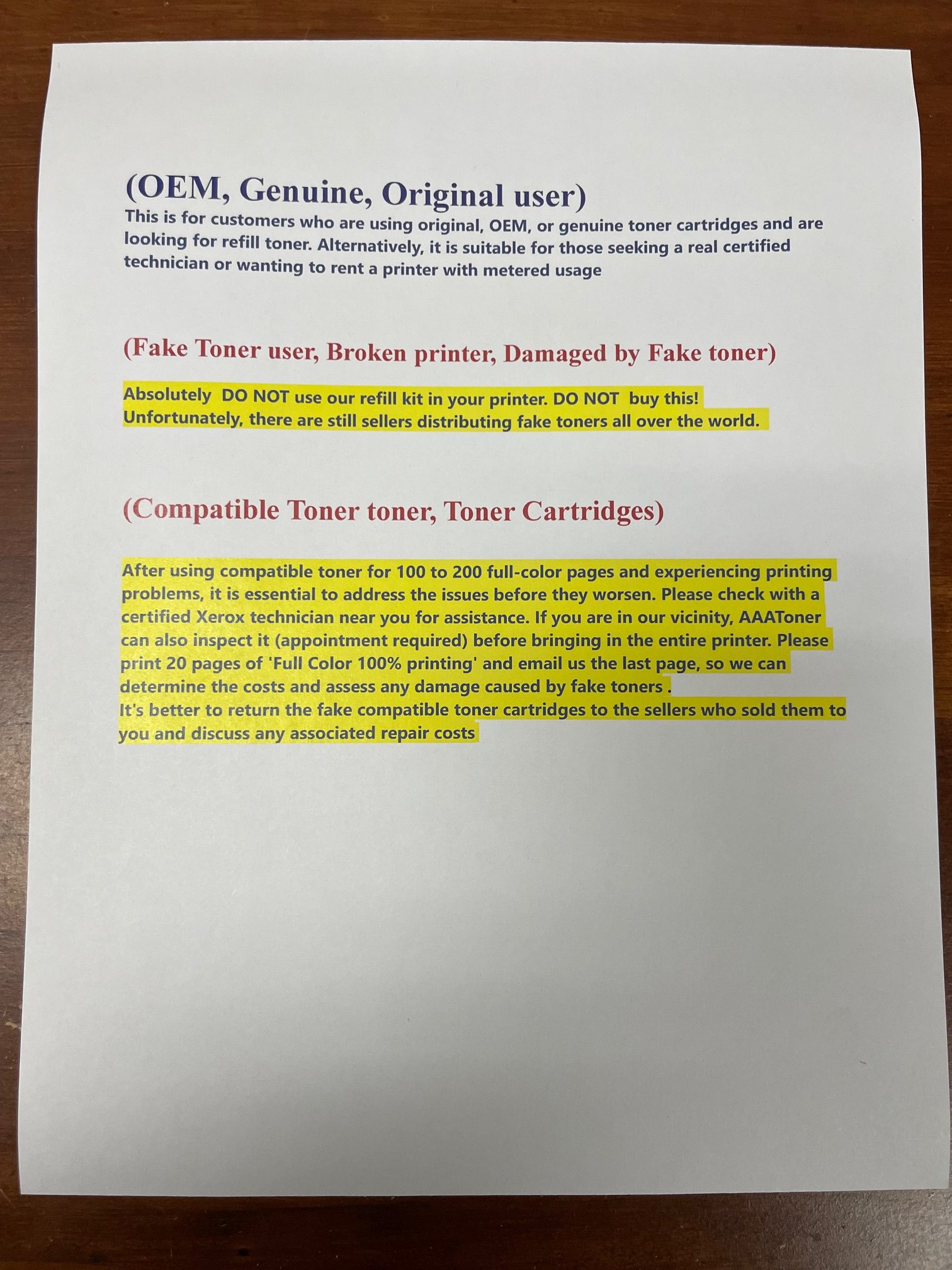 (200g/120g) High Capacity Toner Refill for Xerox WorkCentre 6655 + 4 Chip (2747~2246) USA - Image 4