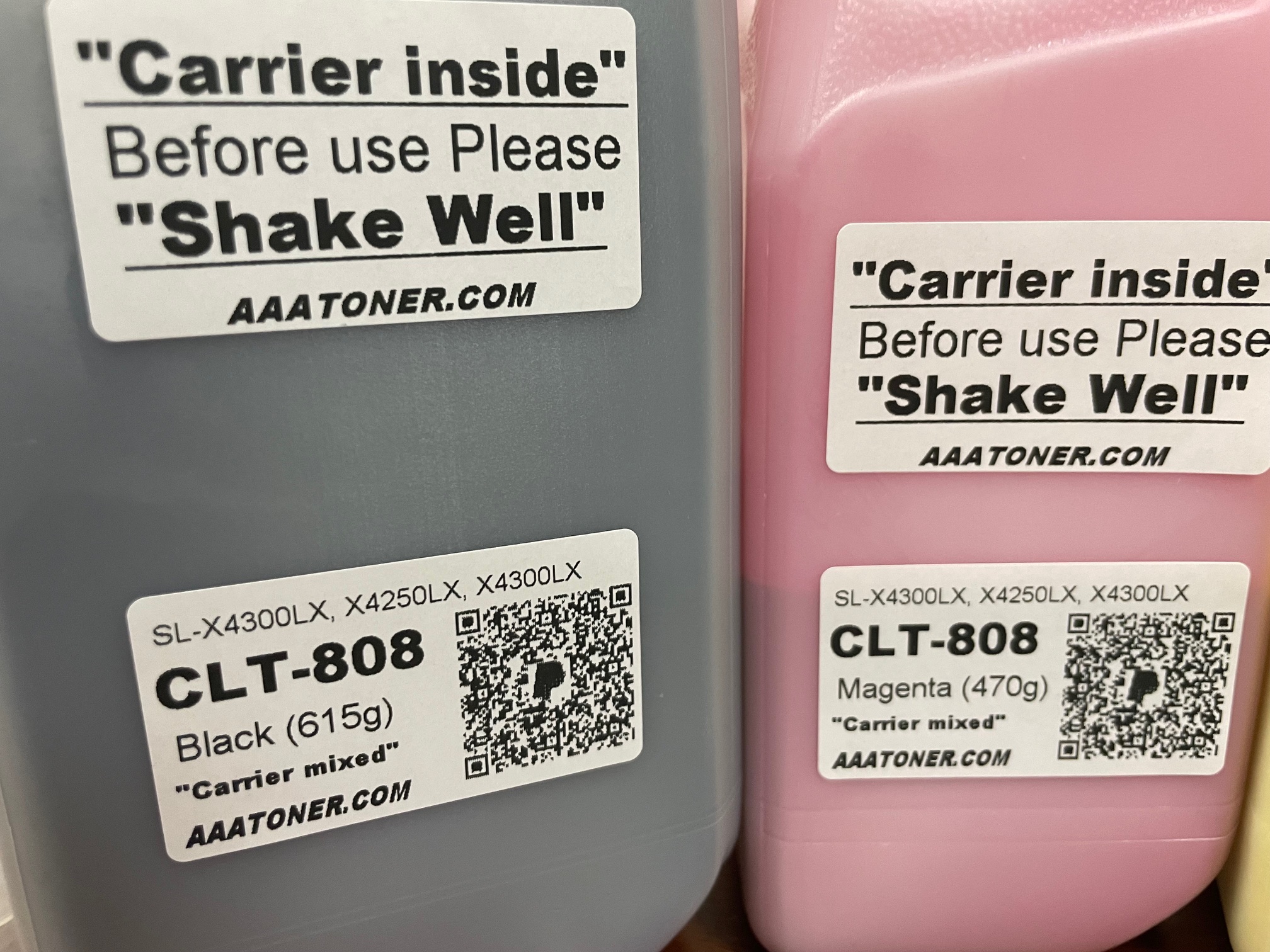 (615g/470g) 4 Toner Refill for Samsung MultiXpress SL-X4300LX, X4250LX, X4300LX (CLT-808) + 4 Chips - Image 3