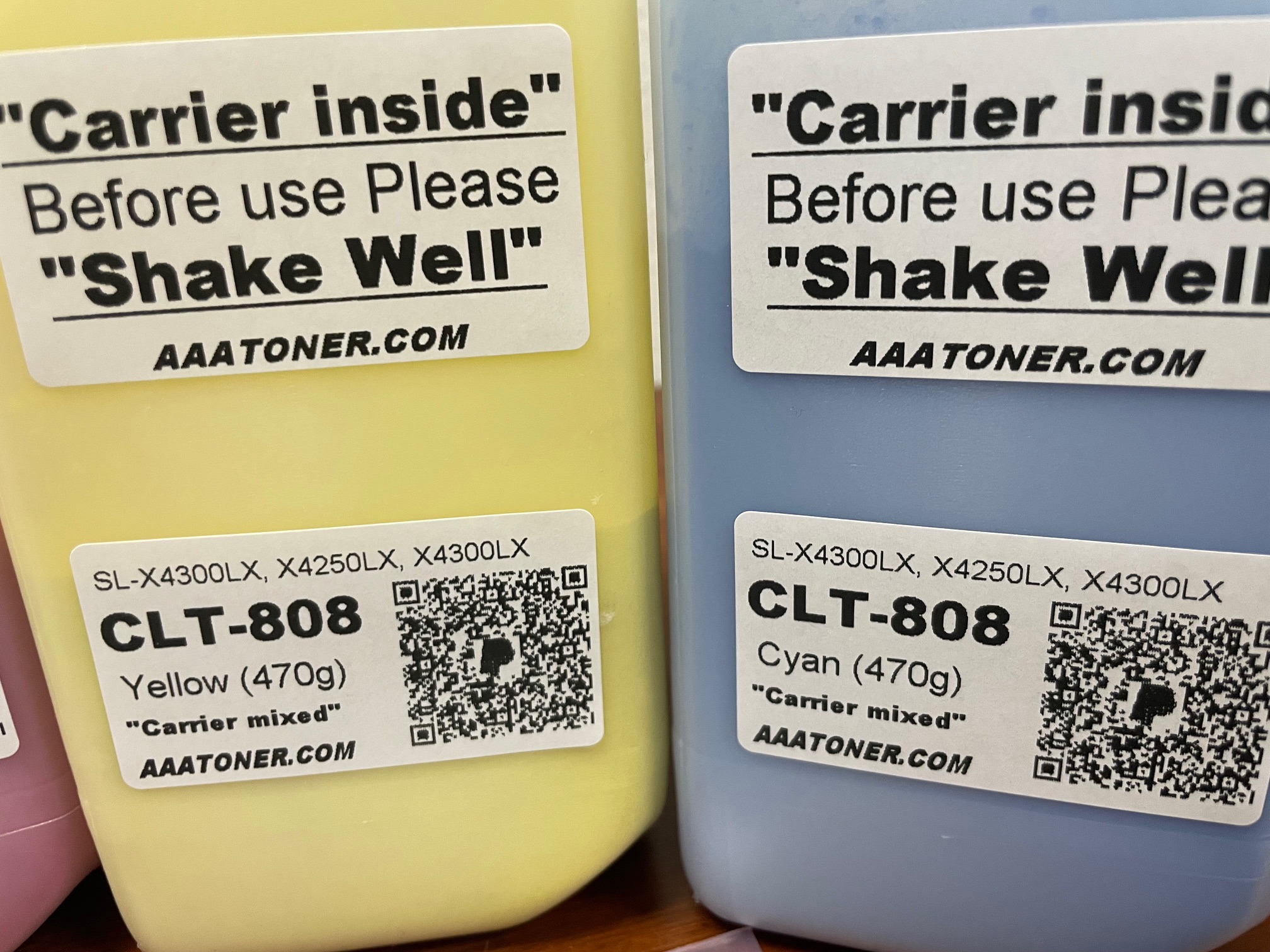 (615g/470g) 4 Toner Refill for Samsung MultiXpress SL-X4300LX, X4250LX, X4300LX (CLT-808) + 4 Chips - Image 4