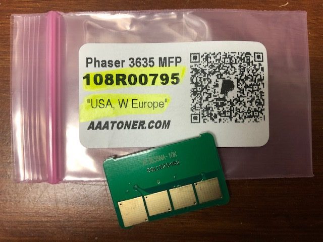 Toner Chip for Xerox Phaser 3635 Phaser 3635 MFP, MFPS, MFPX