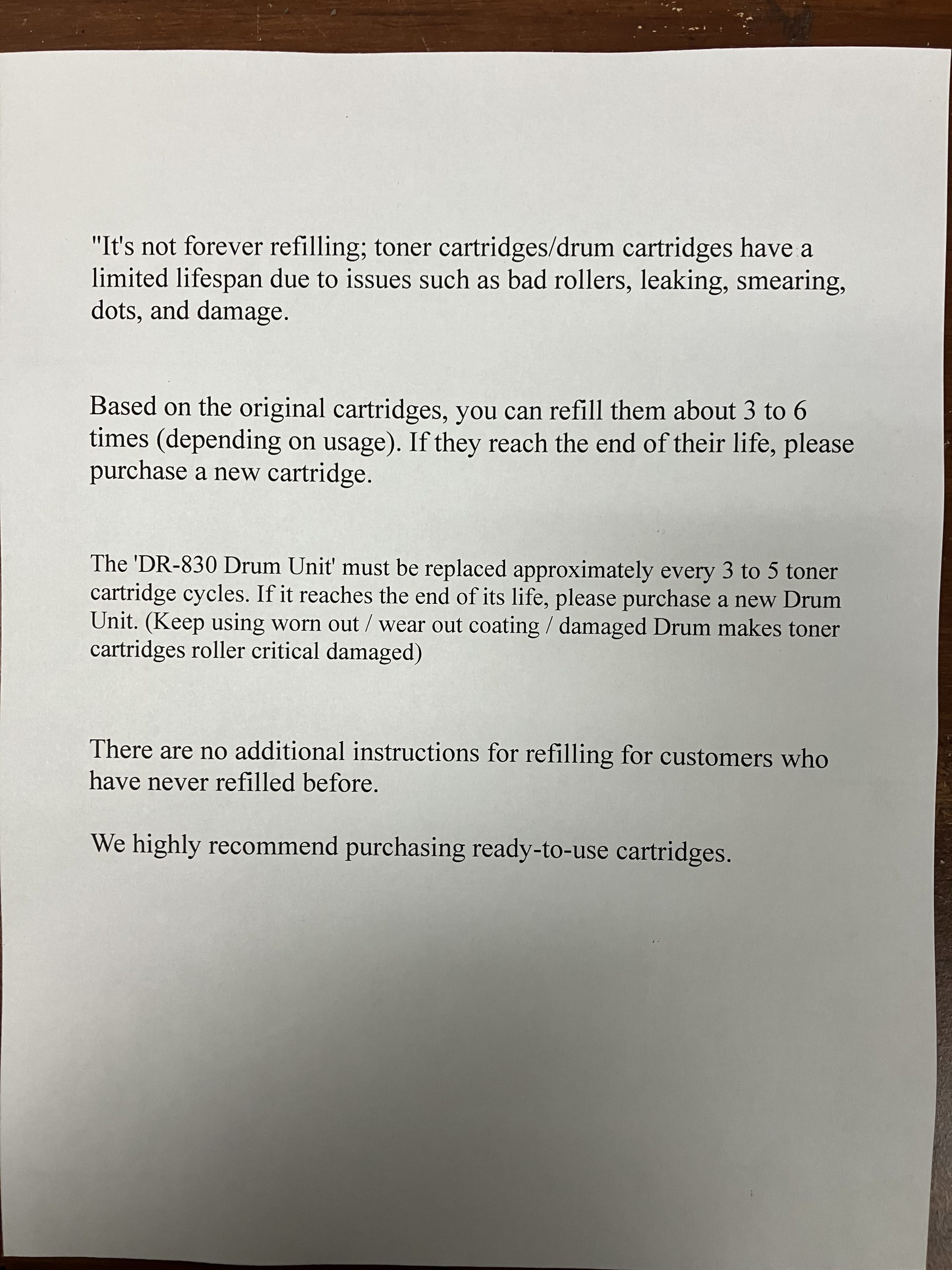 (600g) ” X-Generation “ Toner Refill for Brother TN-830, TN830, TN-830XL, TN830XL - Image 3