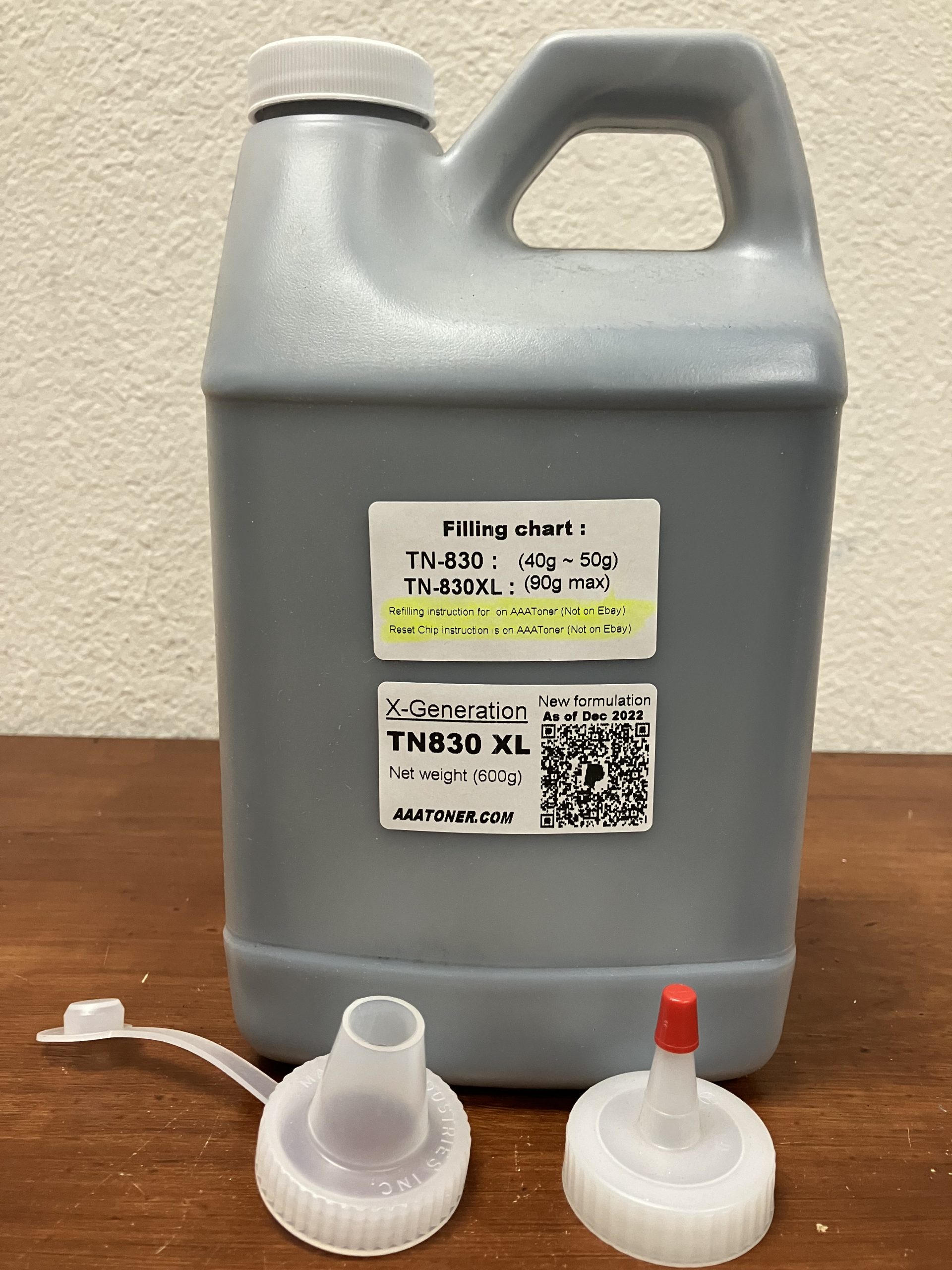 (600g) ” X-Generation “ Toner Refill for Brother TN-830, TN830, TN-830XL, TN830XL