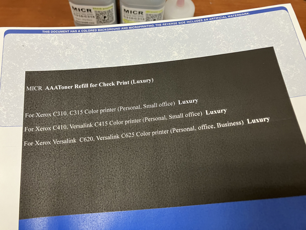 MICR Color (Set up) for Xerox C310, C315 Color Toner Refill (80g) + Special Developer Drum Refill MICR (100g) - Image 7