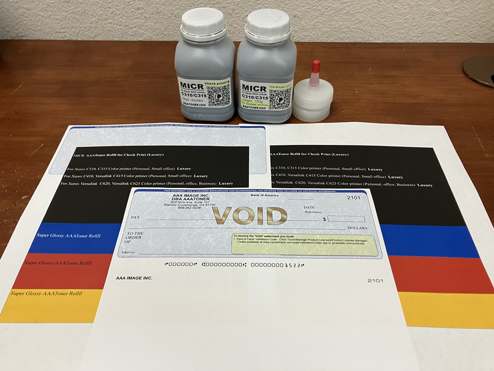 MICR Color (Set up) for Xerox C310, C315 Color Toner Refill (80g) + Special Developer Drum Refill MICR (100g) - Image 3