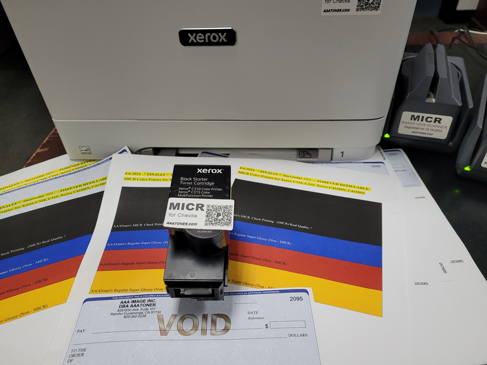 MICR Color (Check Print) for use in Xerox C310, C315 color printers Remanufactured Toner Cartridge (Ready to use) - Image 6