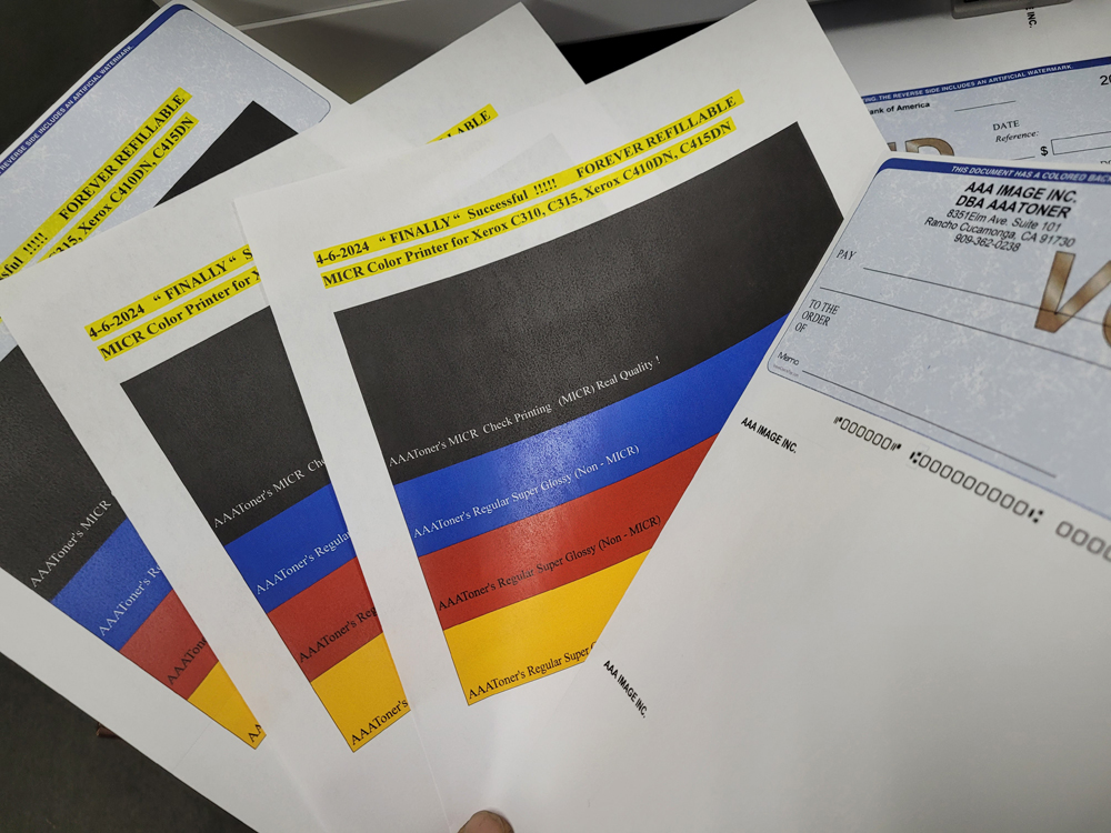 MICR Color (Check Print) for use in Xerox C310, C315 color printers Remanufactured Toner Cartridge (Ready to use) - Image 7