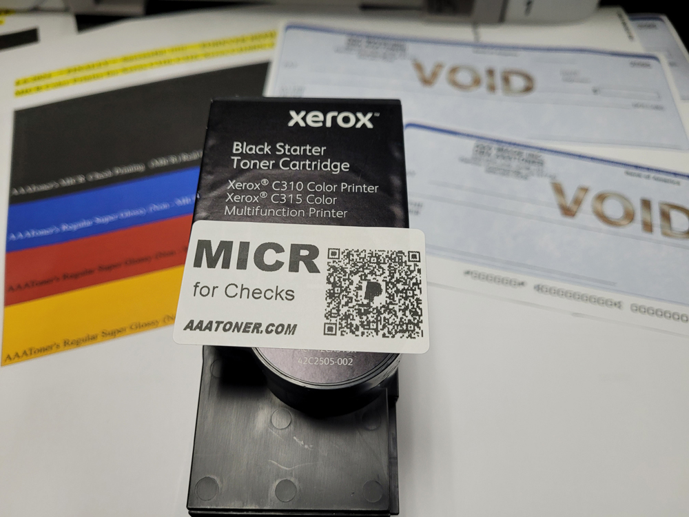 MICR Color (Check Print) for use in Xerox C310, C315 color printers Remanufactured Toner Cartridge (Ready to use)