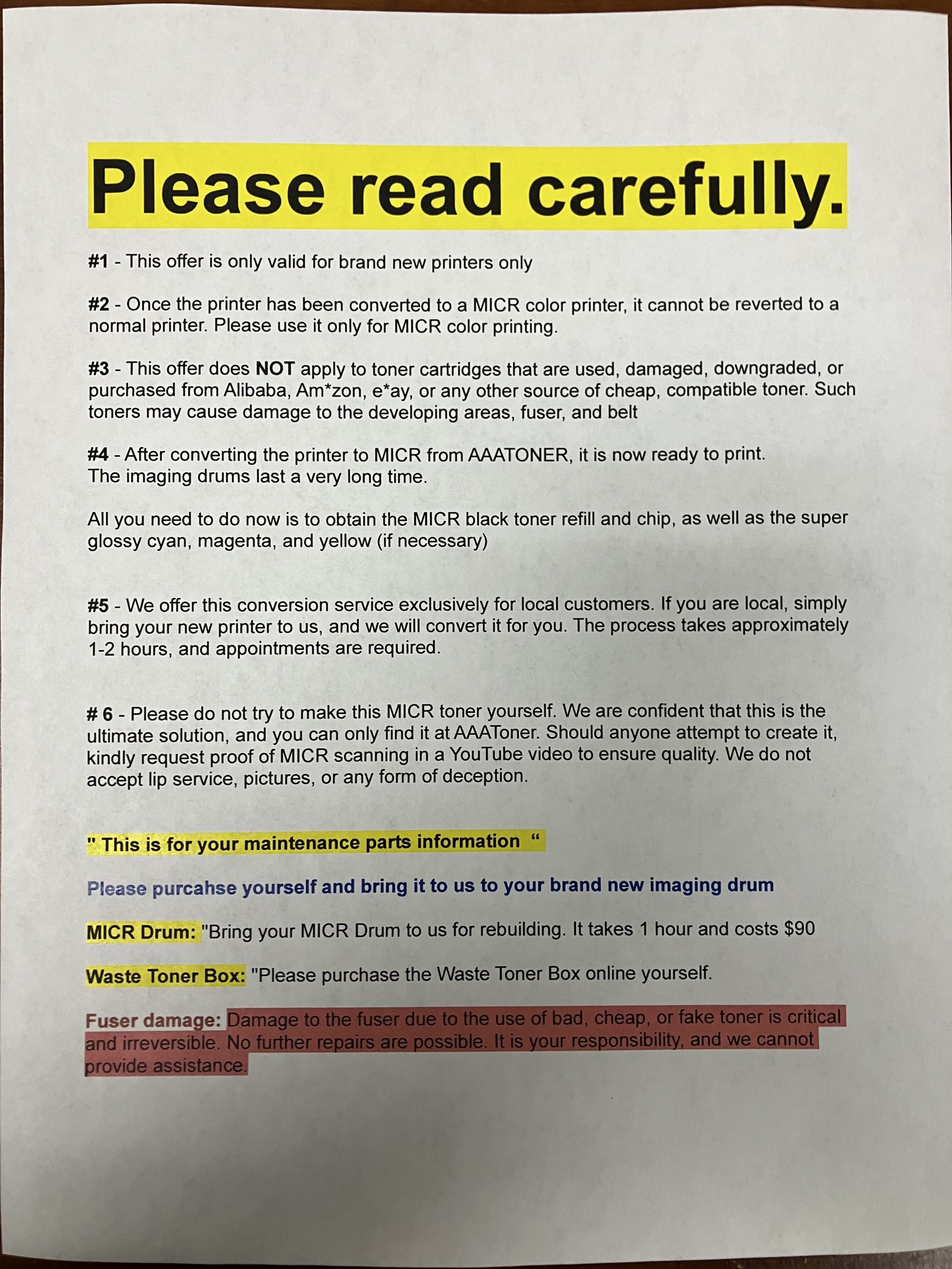 MICR Color (Check Print) for Xerox C310, C315 Color Toner Refill (80g) + Chip (3,000 pages) - Image 2