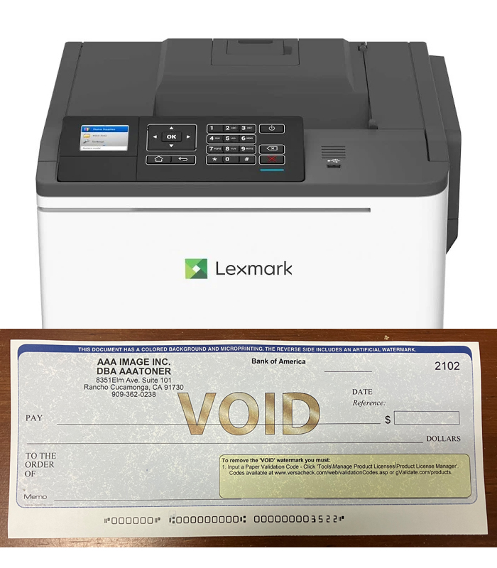 (MICR Check Color) Lexmark CS421, CS521, CS622, CX421, CX522, CX622, CX625 C2325, C2325dw, C2425, C2425dw, C2535, C2640, MC2325adw, MC2425, MC2425adw Printer and MORE ....