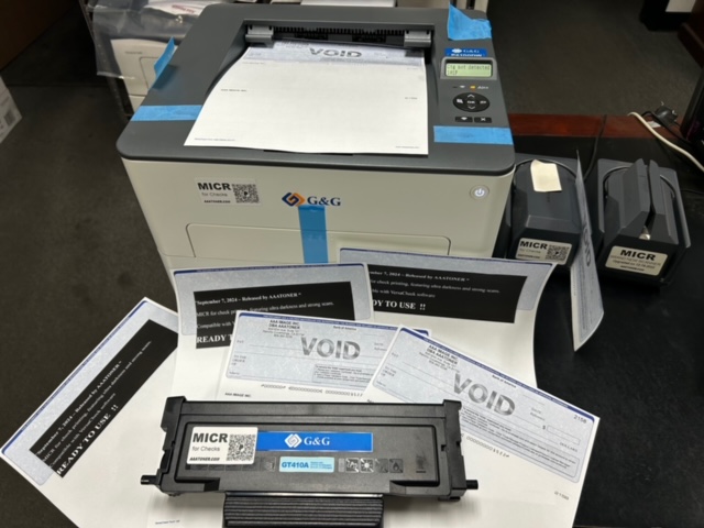 MICR Check Printer for (Pantum) G&G GT410X, GT410, GT410A, GT410Y, P4100DW, P4100 Print MICR Toner Cartridge - READY TO USE !!