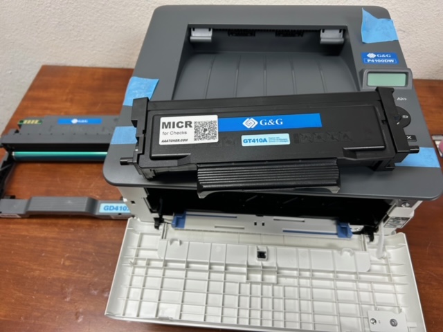MICR Check Printer for (Pantum) G&G GT410X, GT410, GT410A, GT410Y, P4100DW, P4100 Print MICR Toner Cartridge - READY TO USE !! - Image 4