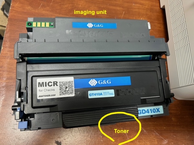 MICR Check Printer for (Pantum) G&G GT410X, GT410, GT410A, GT410Y, P4100DW, P4100 Print MICR Toner Cartridge - READY TO USE !! - Image 6