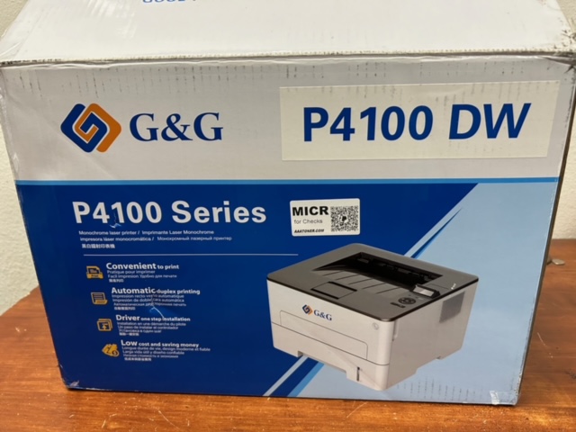 MICR Check Printer for (Pantum) G&G GT410X, GT410, GT410A, GT410Y, P4100DW, P4100 Print MICR Toner Cartridge - READY TO USE !! - Image 8