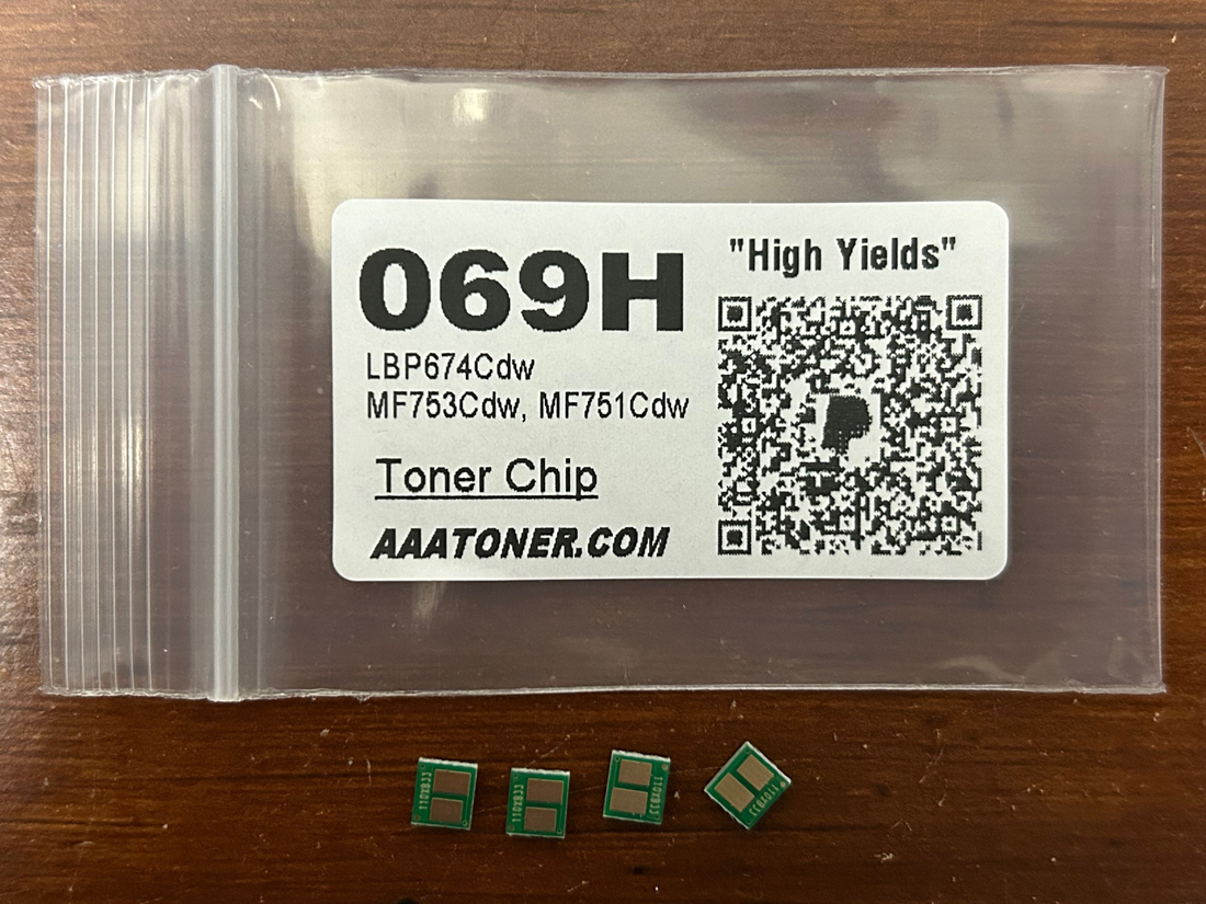 Toner Chip for Canon imageCLASS LBP674Cdw, MF753Cdw, MF751Cdw (069, 069H)