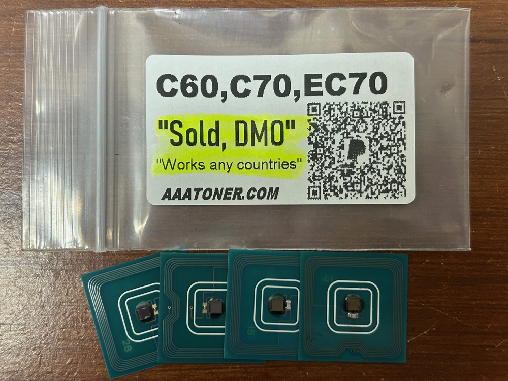 Toner Chip for use in Xerox Color C60, C70, EC70 Production Digital Printer (Sold, DMO)