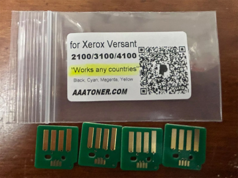 Toner Chip for Xerox Versant 2100, 3100, 4100 Press (works any countries)
