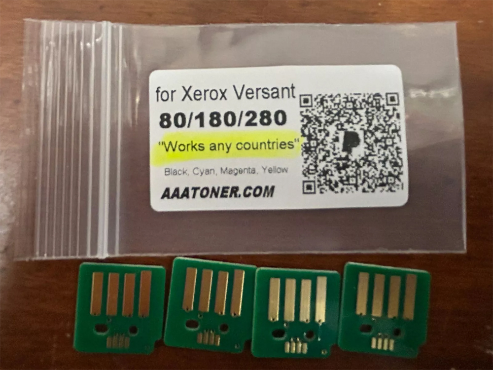 Toner Chip for Xerox Versant 80,180, 280 Press (works any countries)
