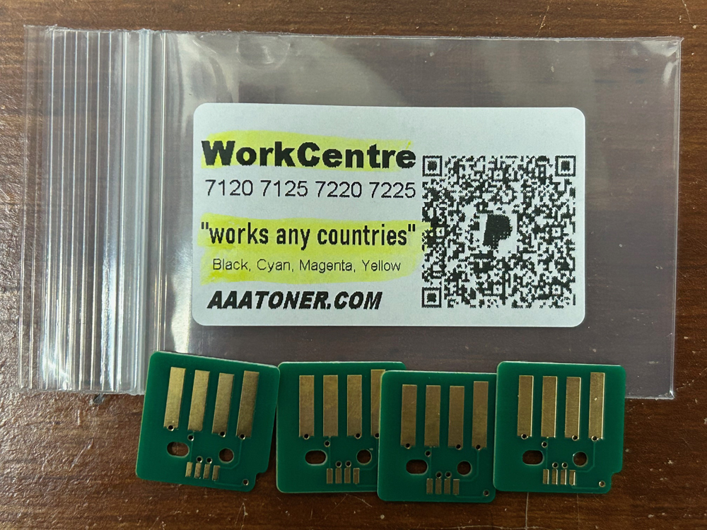 Toner Chip for Xerox Workcentre 7120, 7125, 7220, 7225 (works any countries) (Workcentre)