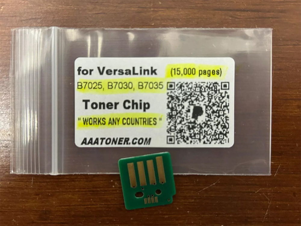 Toner Chip for Xerox VersaLink B7025, B7030, B7035 (Mono) (works any countries)