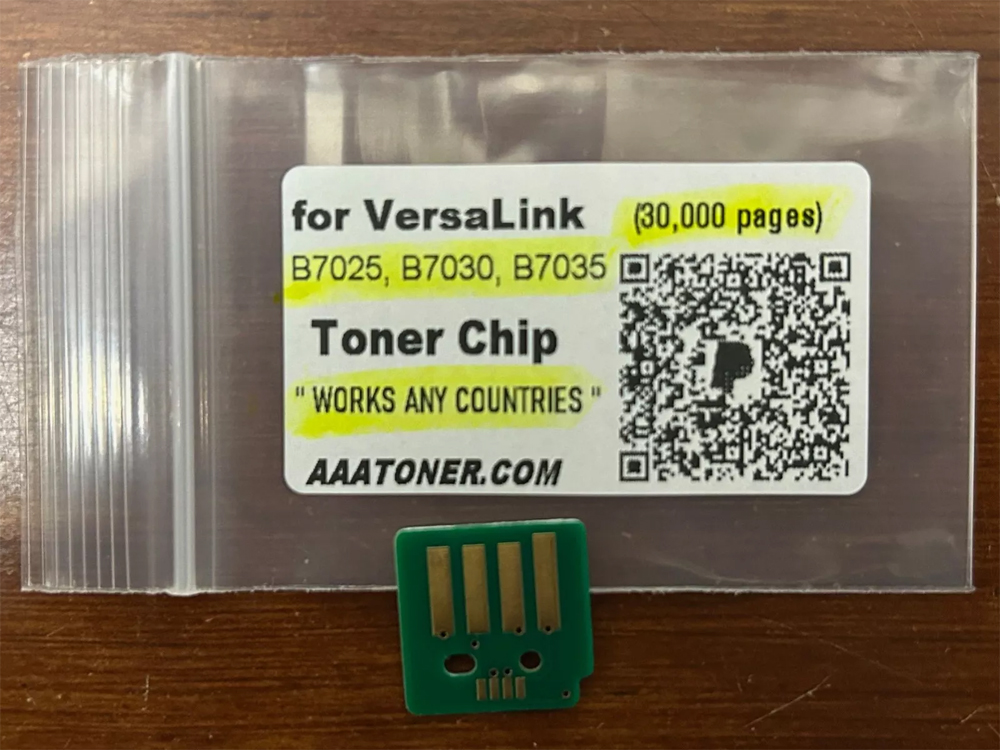 Toner Chip for Xerox VersaLink B7025, B7030, B7035 (Mono) (works any countries) - Image 2