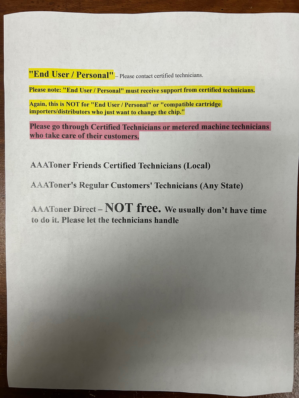 Toner Chip, Toner Refill for for Sharp MX-B355W, MX-B355WZ, MX-B455W, MX-455WZ (MX-B35NT, MX-B45NT) (4 models) " certified technicians only " - Image 2