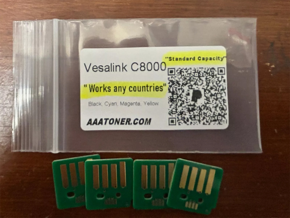 Standard Capacity Toner Chip for Xerox VersaLink C8000 Color Printer (works any countries)