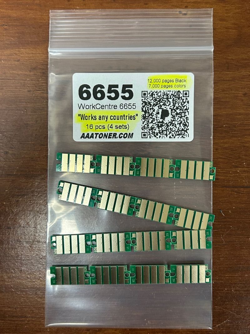 High Capacity Toner Chip for Xerox WorkCentre 6655 (works any countries)
