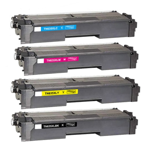 Compatible Color Toner Cartridges for Brother TN635, TN-635 High Yield XL (Also works with TN635, TN-635)
